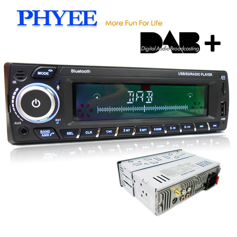 Dab Plus Car Radio 1 Din Bluetooth Rds Fm Usb Mp3 Audio Player App Control Tf Iso Stereo Head Unit Phyee 1089dab Car Radios - AliExpress