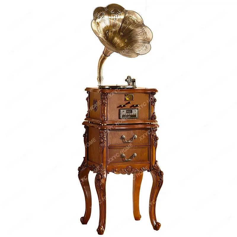 Giradischi Vintage Fonografo Retrò Jukebox Classico Soggiorno E Sala Da Tè Audio