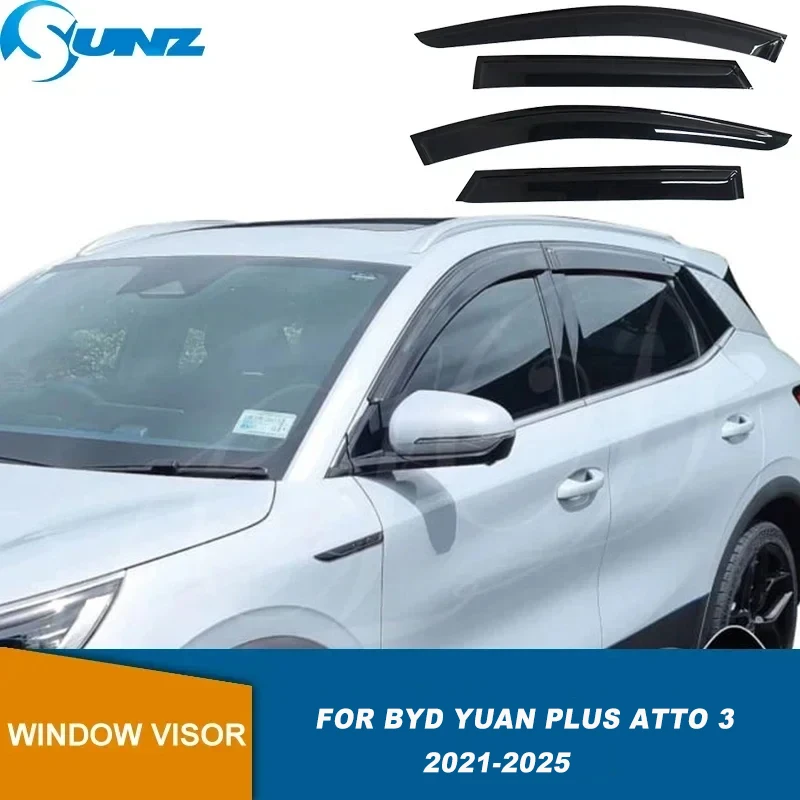 BYD Yuan Plus Atto 3 2025 Side Window Deflectors Window Visor Wind Sun Rain Guard Weathershield
