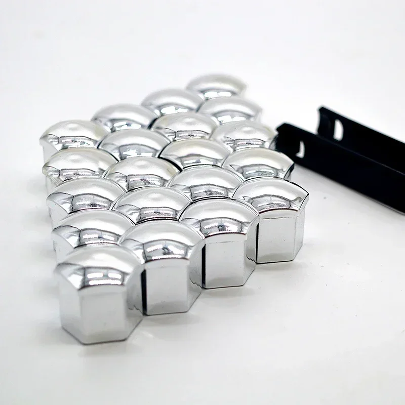 20-Piece Car Wheel Nut Protection and Decoration Caps - Anti-Rust Bolt Covers