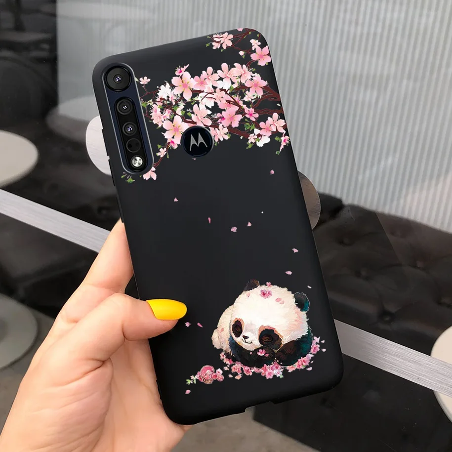 Fashionable Black Silicone Lattice Cartoon Soft Case - Shockproof Bumper TPU Cover