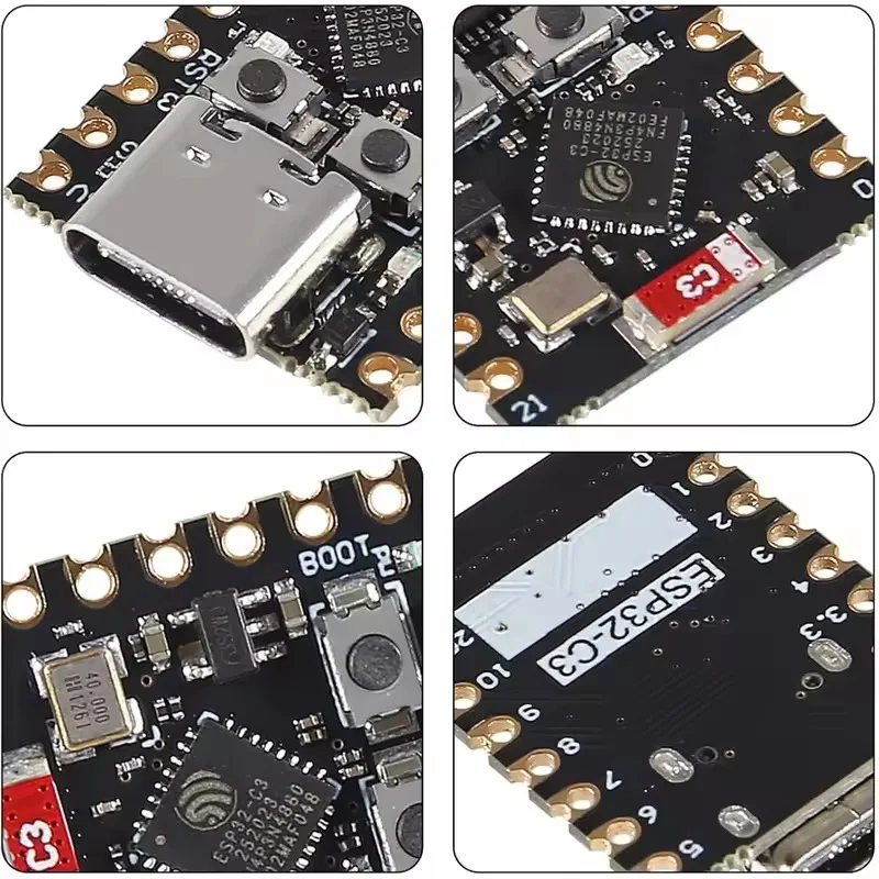 รูปสินค้า บอร์ดพัฒนา ESP32-C3 SuperMini Plus WiFi Bluetooth รุ่น V2.0 สีแดง
