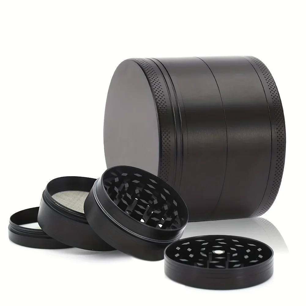 Premium 4-Layer Metal Herb Grinder with Scraper - 40mm