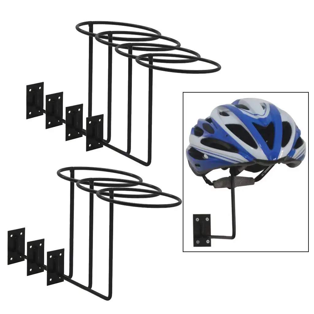 

7pcs Wall Mounted Metal Holder Stand Sun Hat Ball Display Rack Hook Thickened Base with Stronger Load-Bearing Capacity