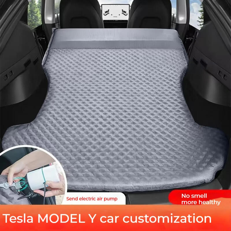 Tesla Model-Y Mattress Self-Inflating Car Camping Bed Travel Bed Trunk Folding Mattress Special Car Artifact