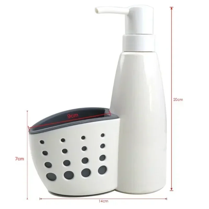 Soap Dispenser Multifunction Liquid Dispenser Home Detergent Storage Box Sponge Drain Rack Container