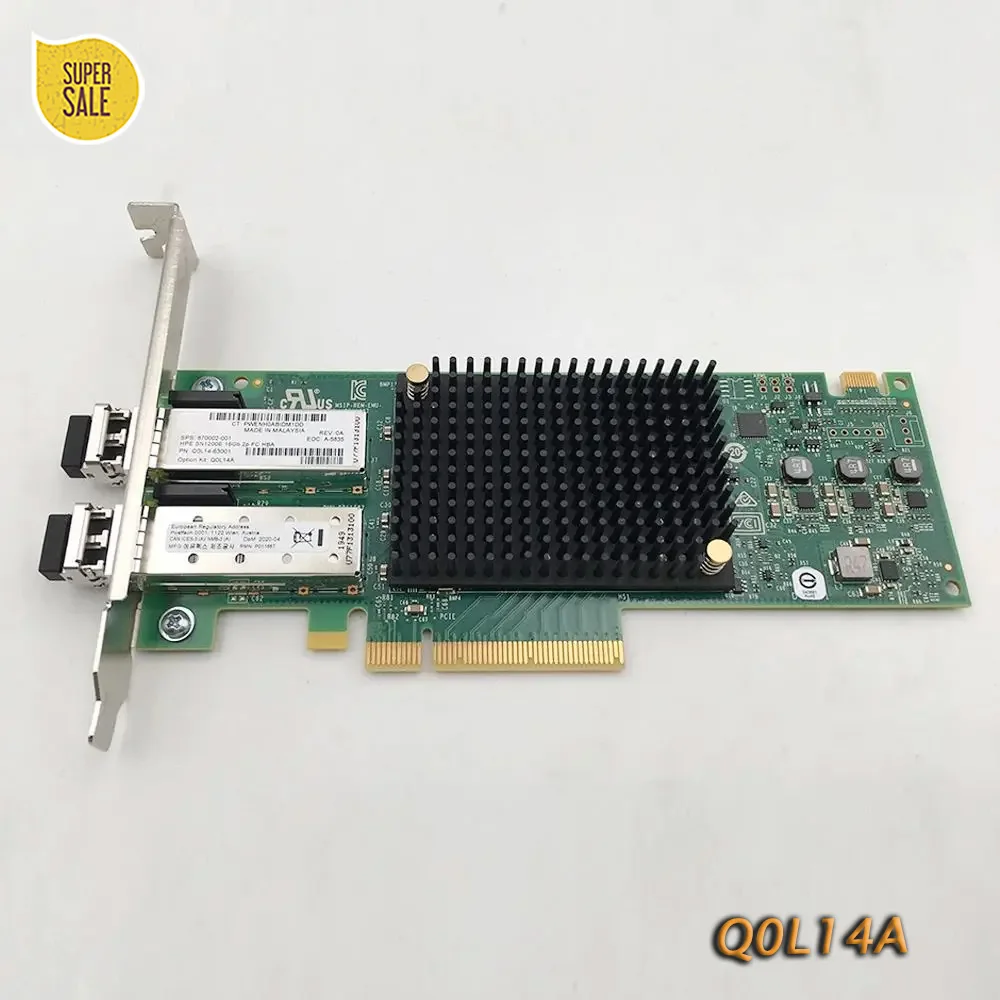 

For HP 870002-001 SN1200E Q0L14A 16Gb Dual Port FC HBA Card