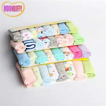 2023 New 8Pcs/set 100% Cotton Newborn Baby Infant Newborn Bath Towel Washcloth Bathing Feeding Wipe Cloth Soft Handkerchief 2023