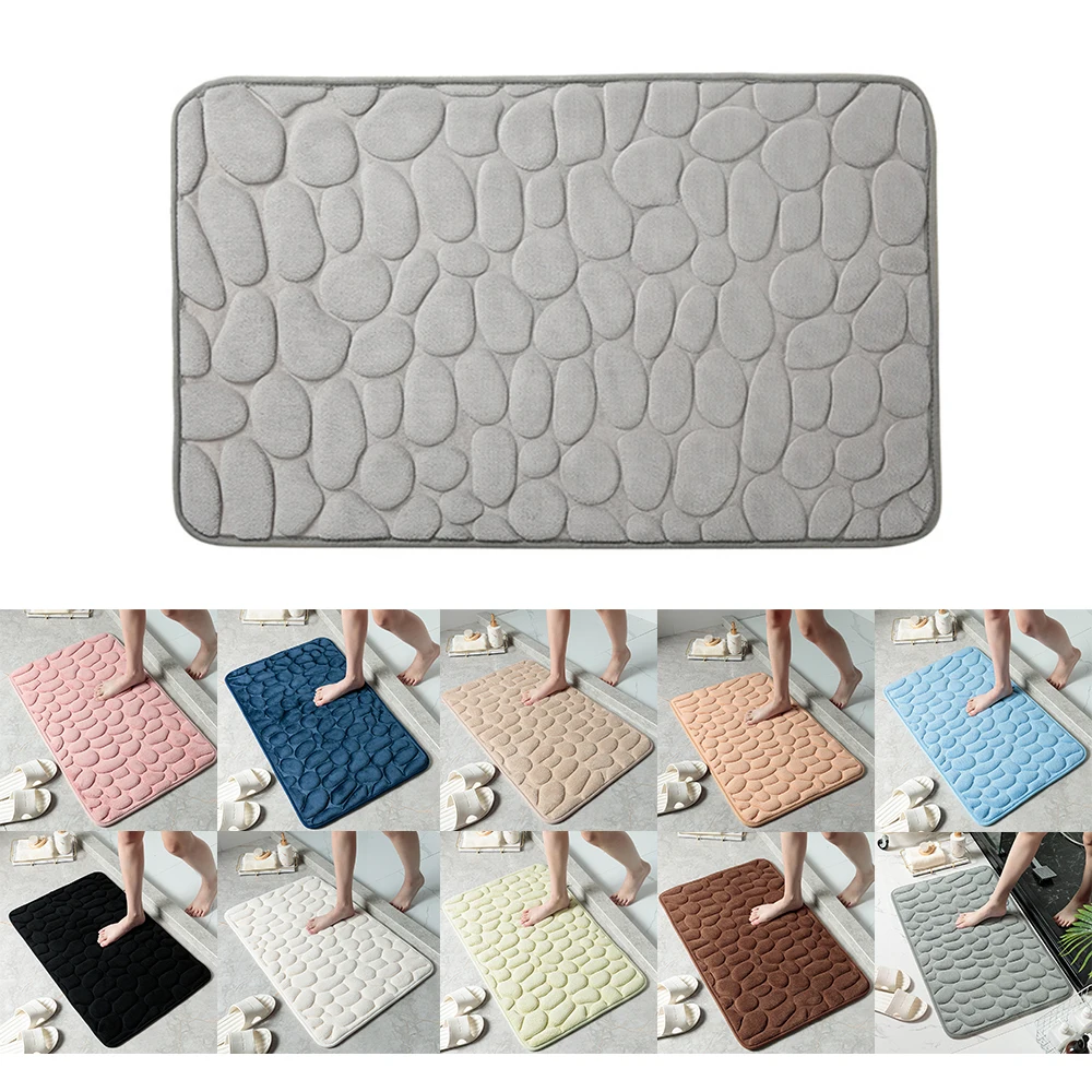 

2022 New 40*60CM 3D Super Absorbent Non-slip Floor Mat Quick Drying Bathroom Balcony Floor Carpet alfombra de la puerta