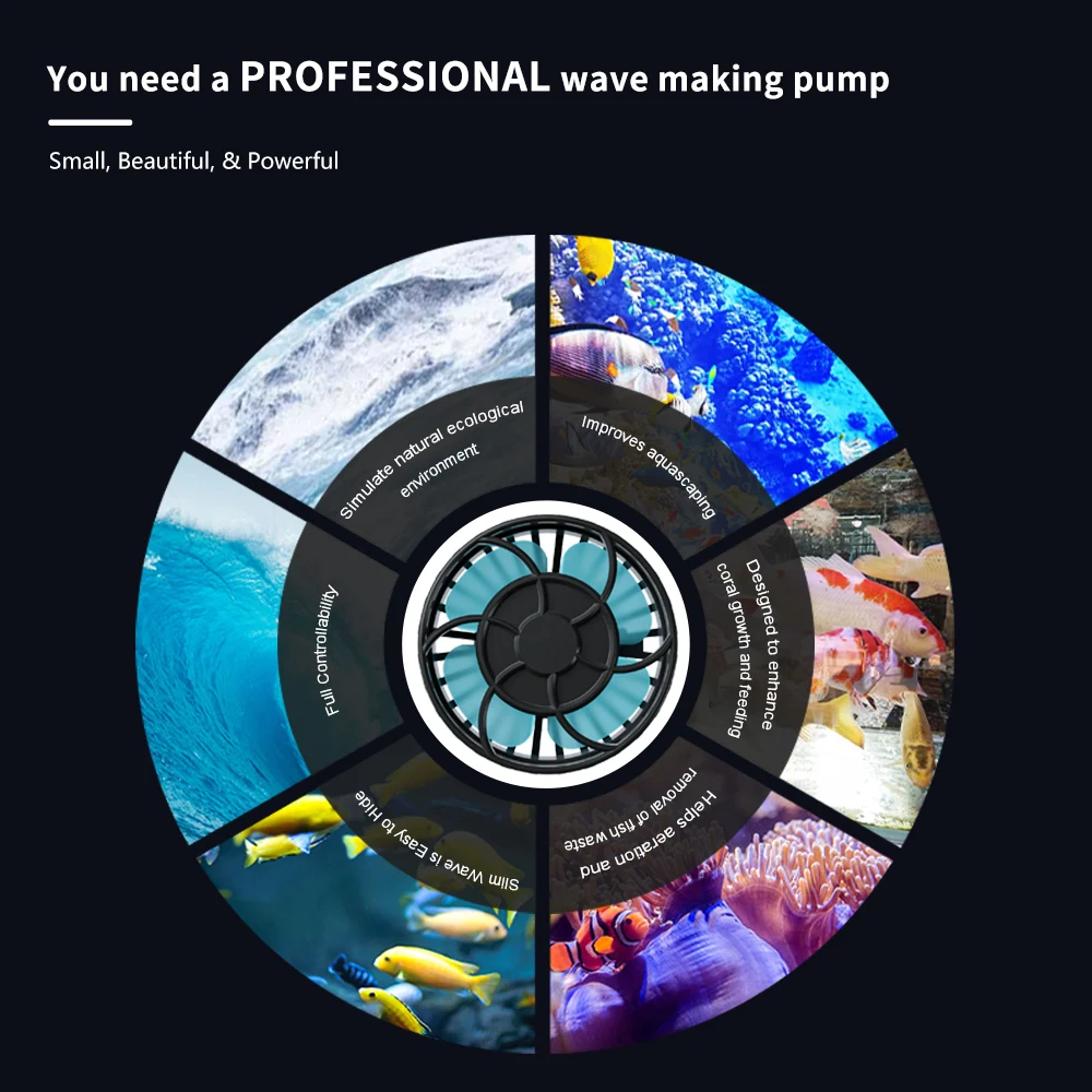 Jebao Jecod Wave Pump ELW Aquarium Water Pump Filter Fish Tank Ultra Quiet Operation WIFI Wireless Intelligent Wave Maker water pump aquarium water pump fish tank pump