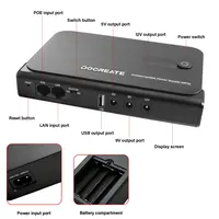 เครื่องสำรองไฟฟ้าแบบ DC UPS 36W ขายดี สำหรับเราเตอร์ กล้องวงจรปิด โมเด็ม แรงดันไฟฟ้าขาออก 5V/9V/12V ไม่มีแบตเตอรี่ ปลั๊กแบบ EU/US ระบบสลับไฟต่อเนื่อง 6