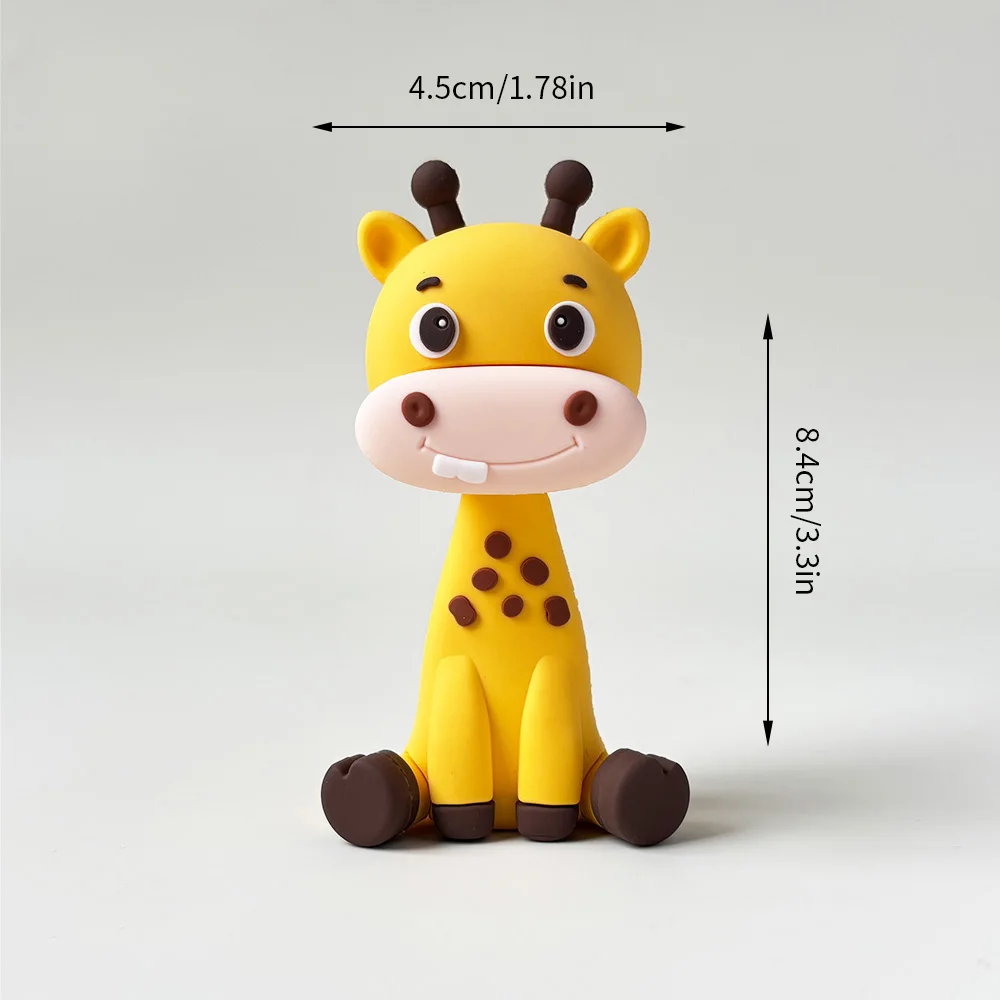 Safari Giraffe Taart Topper Geel