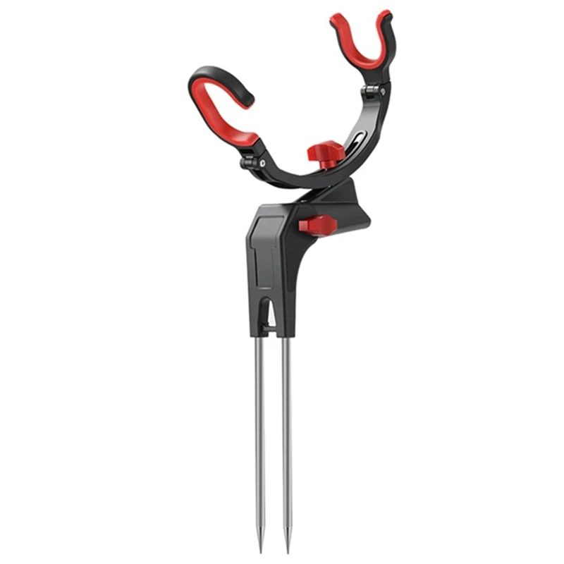 

Держатель для удочки Регулируемый на 360 градусов держатель для удочки Универсальный складной держатель для удочки черный и красный