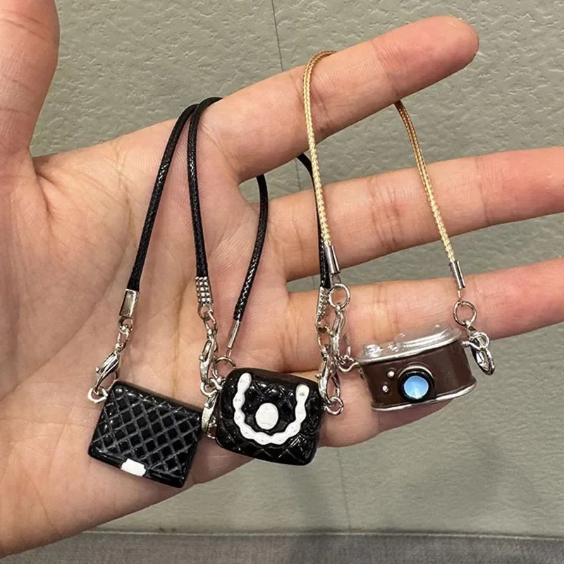 1ks domeček pro panenky miniaturní zrcadlovka retro fotoaparát módní taška pro panenky Labubu příslušenství dekorace domečku ozd