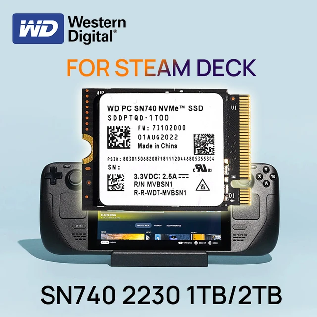 Western Digital SN740 WD 1TB 2TB 2230 NVMe PCIe 4.0 M.2 SSD Solid
