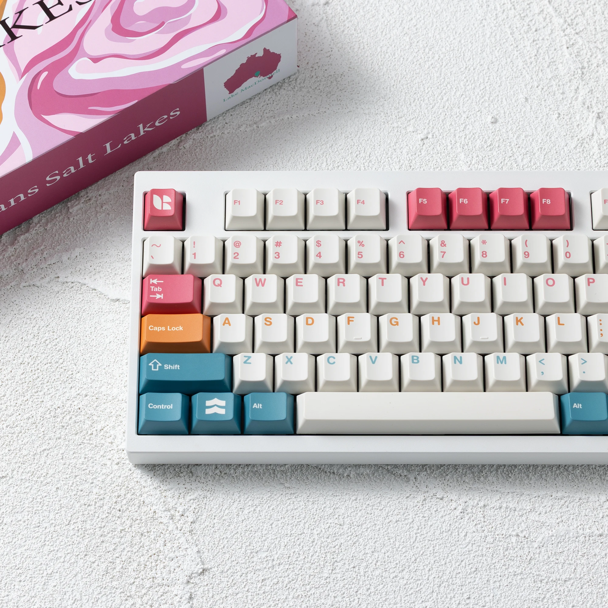 [기본 키트] PBTfans Salt Lakes PBT 소재 Cherry MX 스위치 및 MX 스타일 클론과 호환되는 Dye-sub Cherry 프로파일