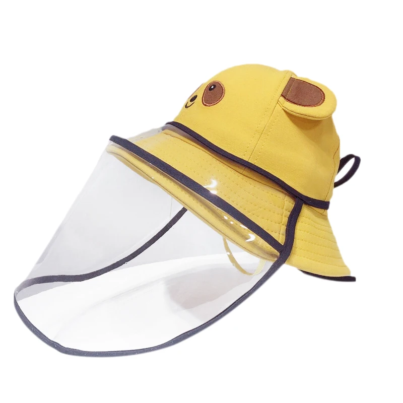 

Baby Mask Hat Prevent Saliva Splash Goggle Face Cover Visor Kids Anti Dust Fish Cap Children Protective Equipment