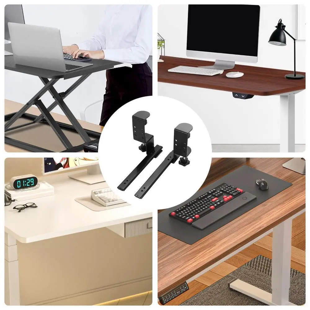 Under Desk Keyboard Drawer Slide Out Keyboard Shelf Sliding Slide-Out Keyboard Drawer Keyboard Shelf Sliding Under Desk Mounted