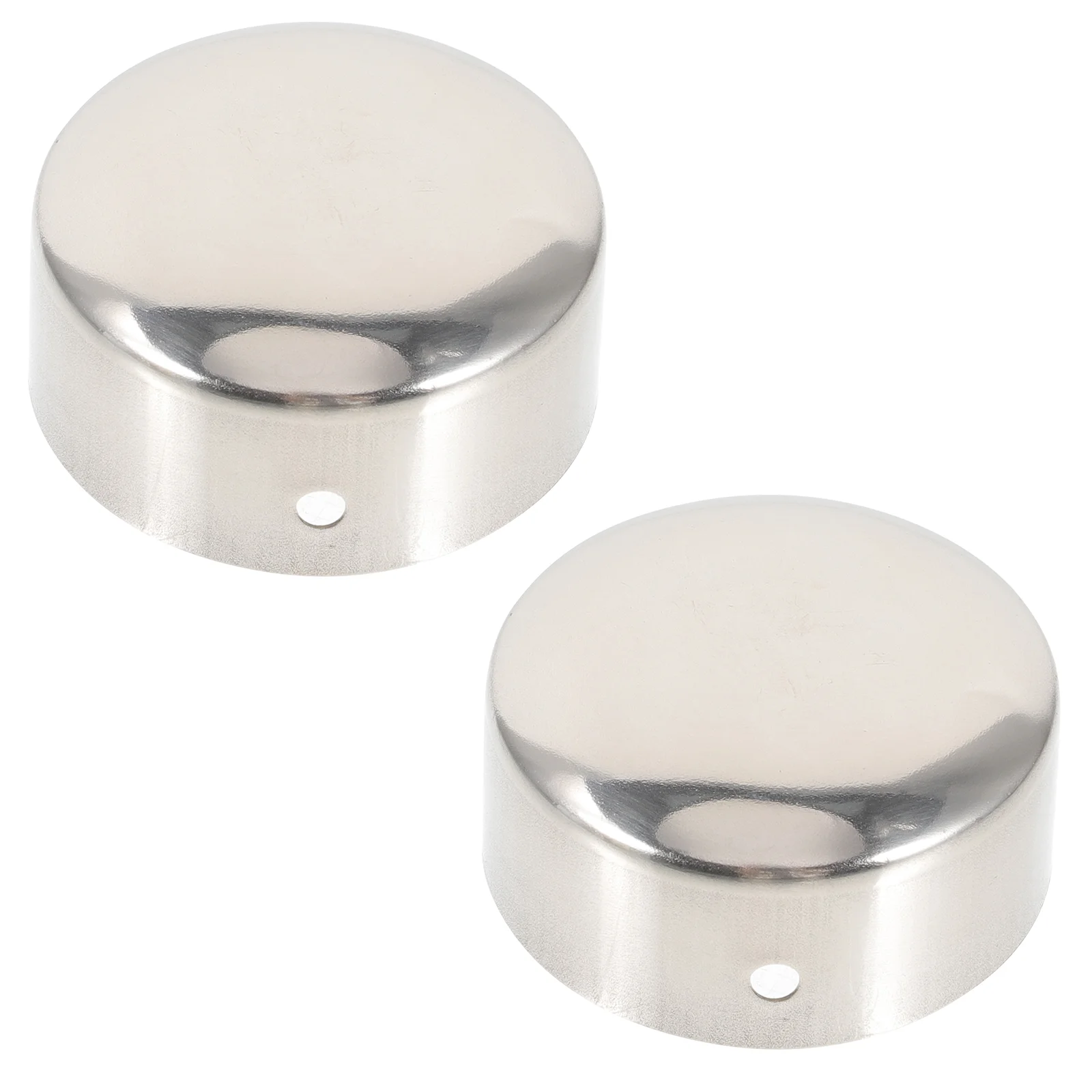 

2 Pcs Armrest End Cap Pvc Vacuum Caps Grab Bar Round for Pipe Rail Support