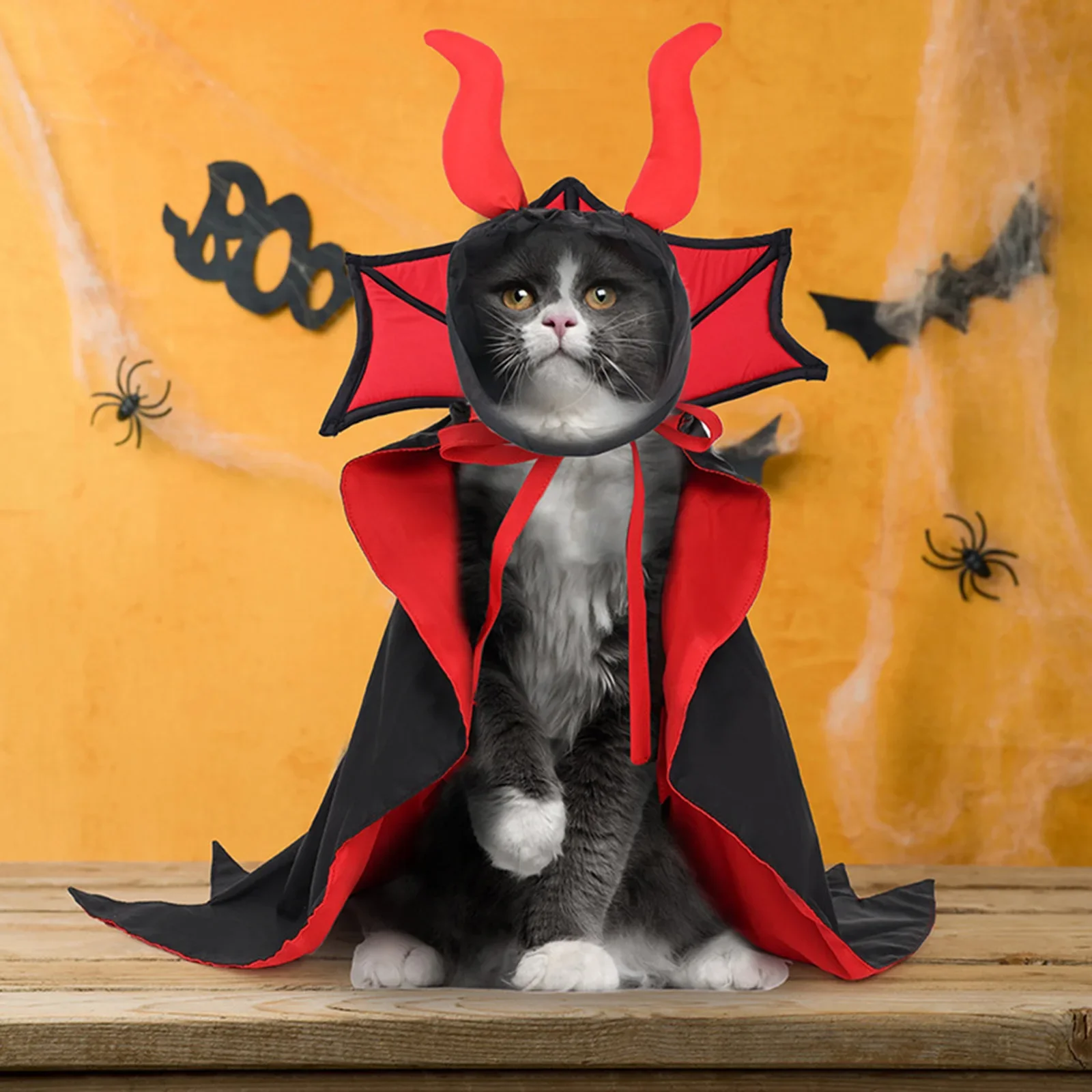 Pet Dog Halloween Costumes Funny Cloak Cape and Hat Puppy Clothes Cosplay Party Dress UP Supplies for Small Medium Large Dogs