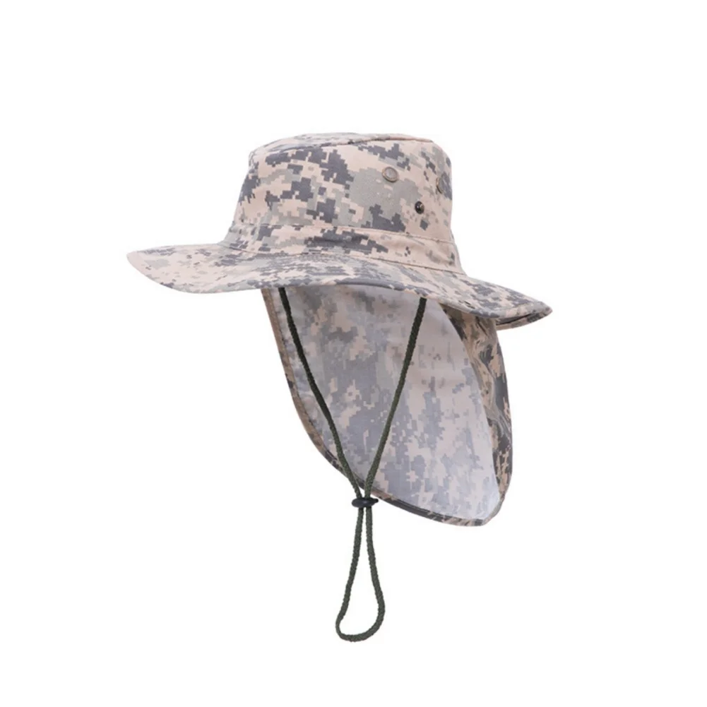 

Fishing Sun Hat Wide Brim Neck Flap Fishing Cap UV Protection Neck Cover Sun Protect Cap for Travel Camping Hiking Boating