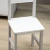2 Pieces Kids Table and Chair Set with Whiteboard Multiple Storage Spaces, Grey 6
