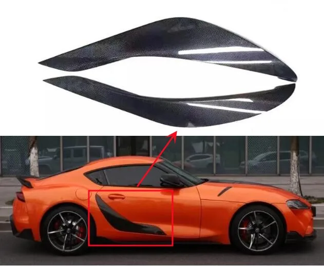 

Real Carbon Fiber Front Door Vent Side Air Outlet Intake Duct Trim Bodykit For Toyota Supra A90 2020 2021 2022 2023