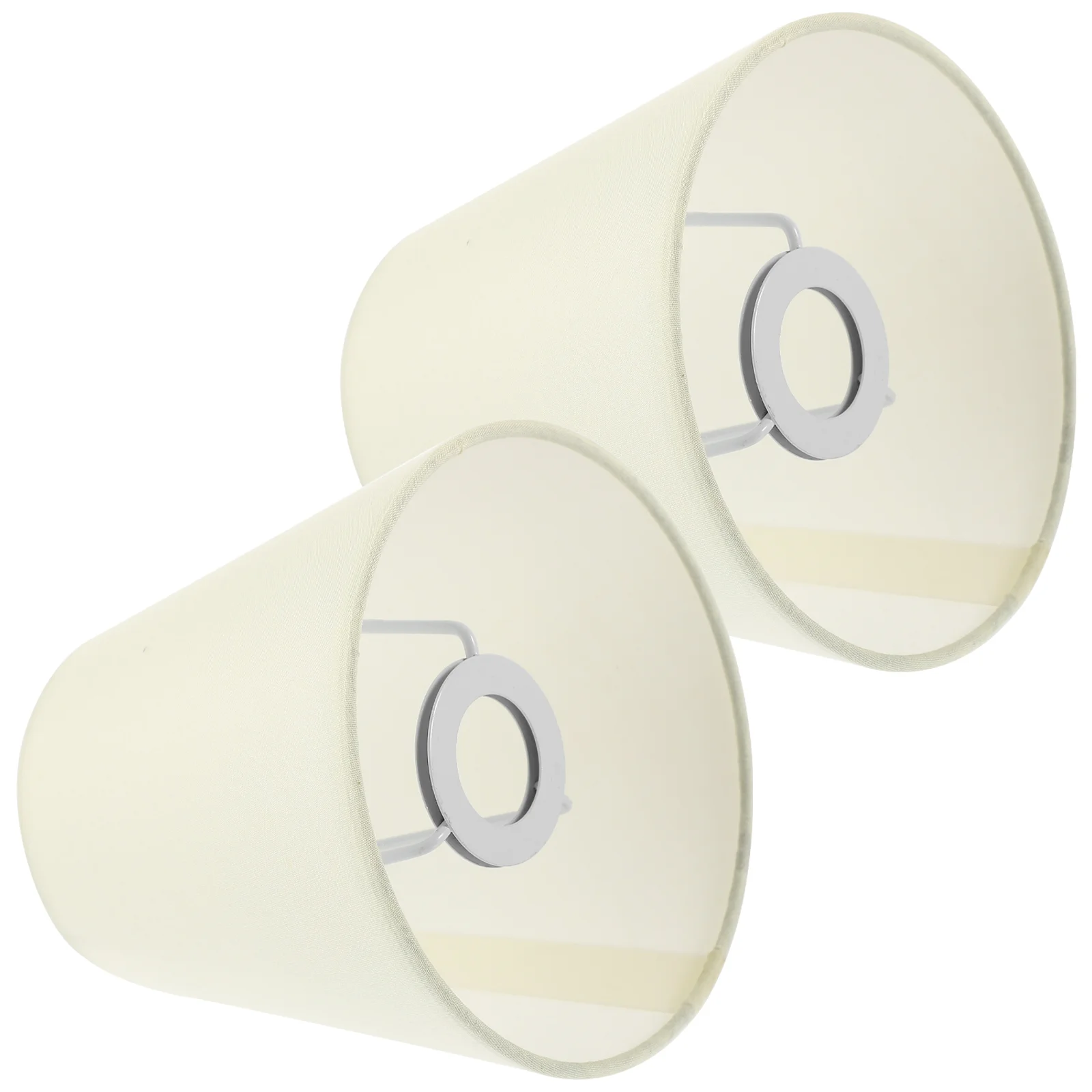 

2 Pcs Fabric Lampshade Shades Desk Light Cover Ceiling Durable Bedside Table Chandelier