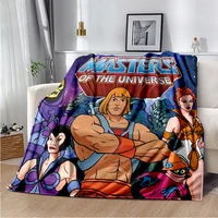 Cartoon He-Man Masters Throw Blanket kids Super Soft Warm Cartoon Flannel Blanket for Travel Bedding Couch Sofa Bed Blanket 1