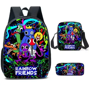 14In Roblox Rainbow Friends Backpack Rucksack Schoolbag Travel Kids Xmas  Gift - Escorrega o Preço