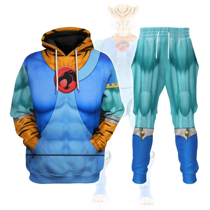 Anime Thundercats Lion-O Cosplay Hoodies Pants Suit 3D Print Men Women Tracksuit Pullover Outfits Harajuku Y2k Hoodie 2pcs Sets 6