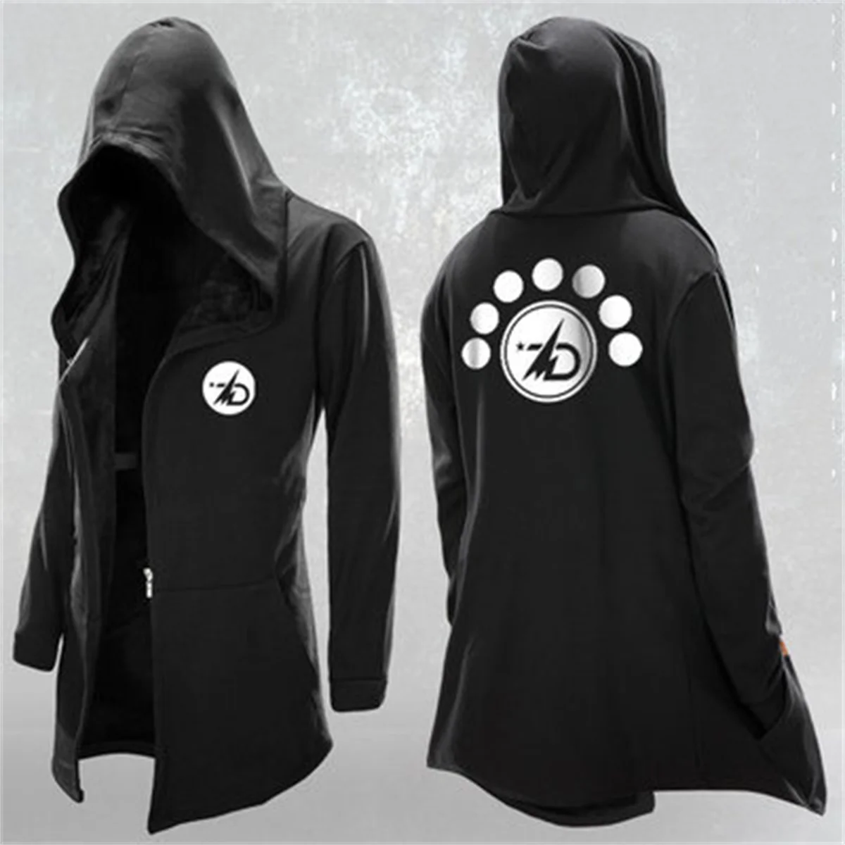 

Anime atomic heart jacket Cosplay Costume Stand Collar Jacket Hoodie Zipper Coat Punk Adult Men Halloween
