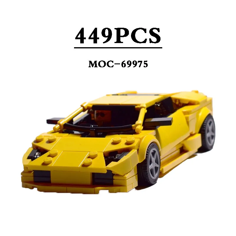 

Новинка MOC-69975 Speed Champion-LPi 800-4, спортивный автомобиль, гоночный игрушечный строительный блок, модель 449 шт., подарок на день рождения, «сделай сам», рождественский подарок