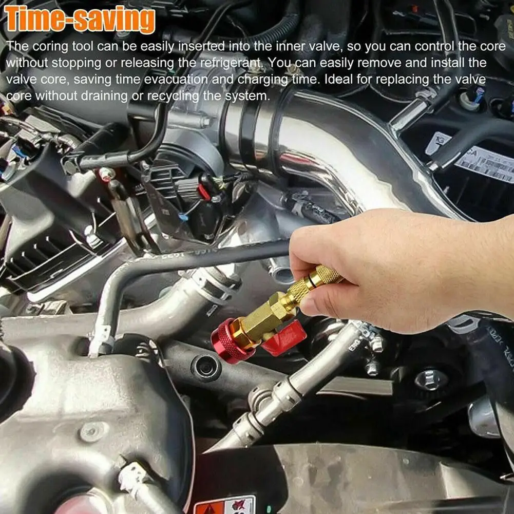 R134A Valve Core Wrench Auto Air Condition Valve Quick Remover Tool New Protable Manual Installer Repair Tools