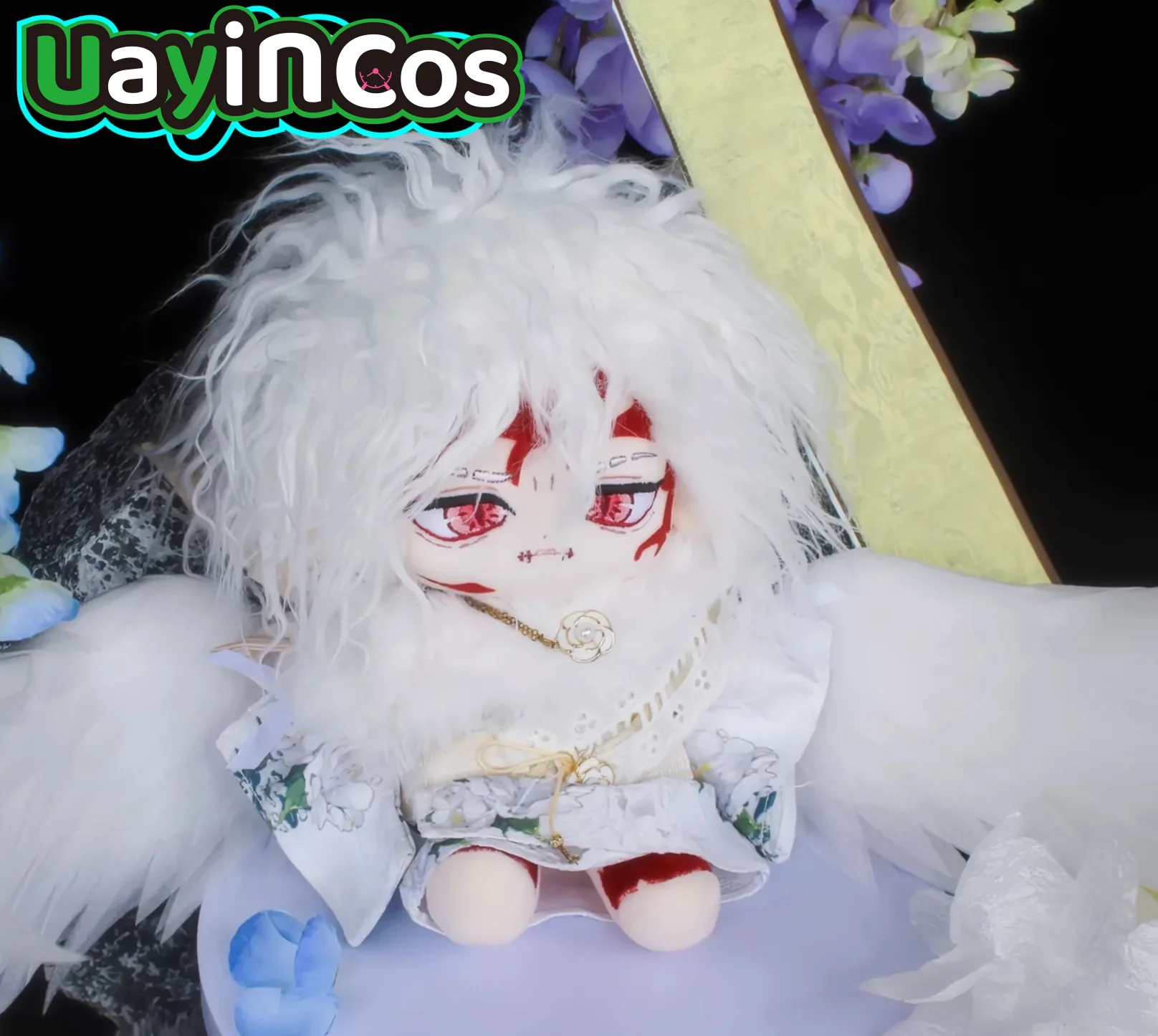 

In Stock Japan Anime Role Wu Can Demon Beast Animal 20CM Plush Plushie Cotton Doll Aventurine Anime Figure Toy For Kids Gifts