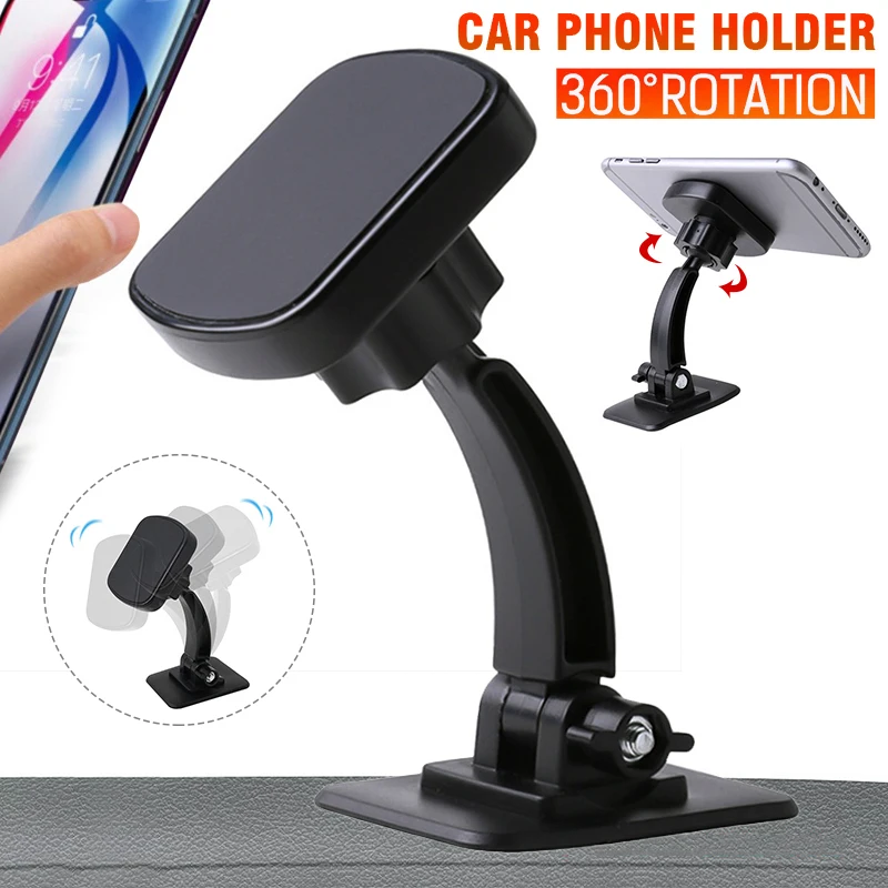1pc Black Car Phone Holder Adjustable Dashboard Bracket