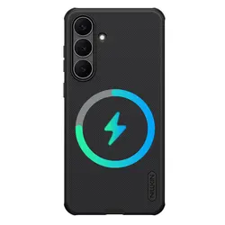 NILLKIN Frosted Shield Pro Protective Phone Case - 4 - Corner Bumper, Dustproof & Anti - Fingerprint, Precise Cutouts - Galaxy S25 FE (Magnetic black)