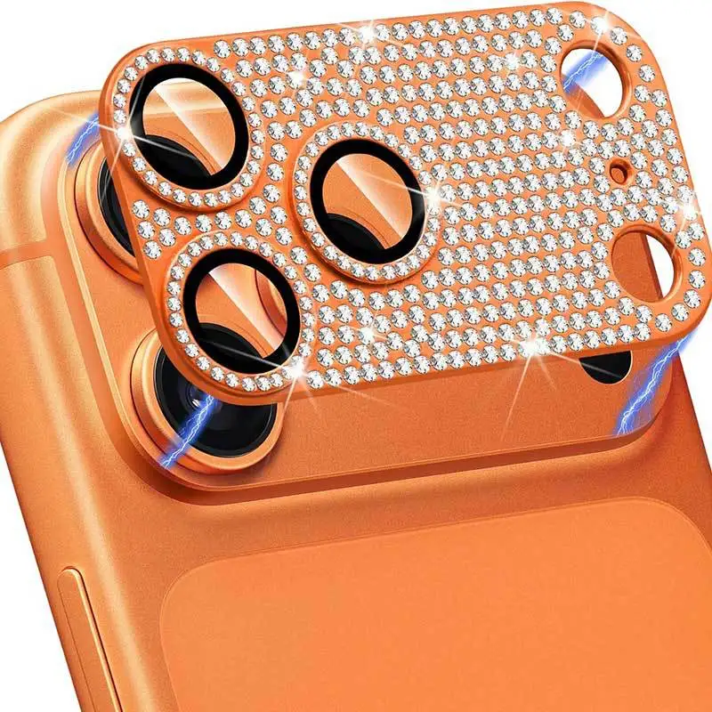 Diamond Camera Lens Protector with Glitter - Scratch-Resistant Cover