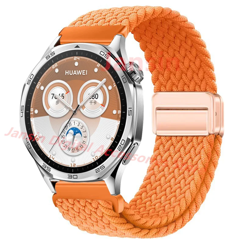 Elegant Weaves Nylon Loop Band - 22mm Bracelet Watchband