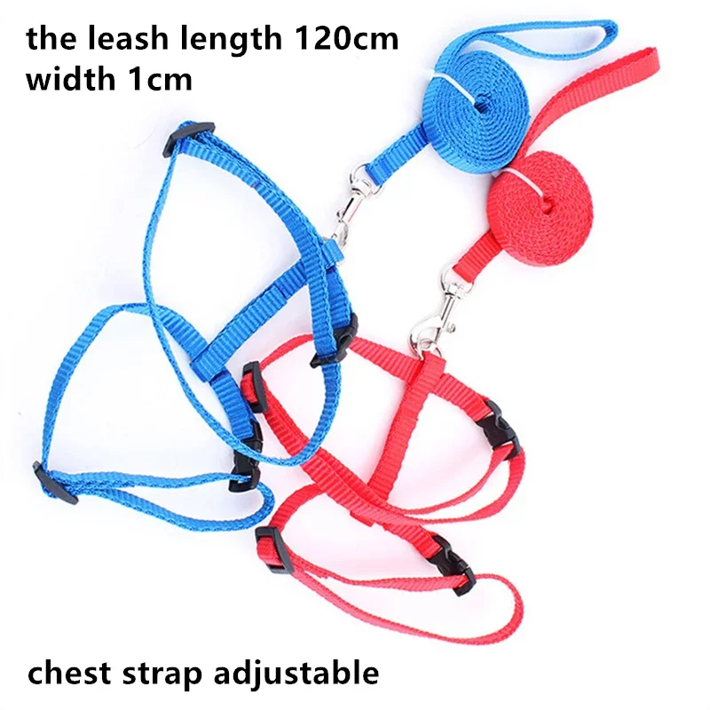 H-Shape Nylon Cat Harness and Leash Set, Adjustable Kitten Vest Harness for Walking Escape-Proof Puppy Harness for Small Dogs