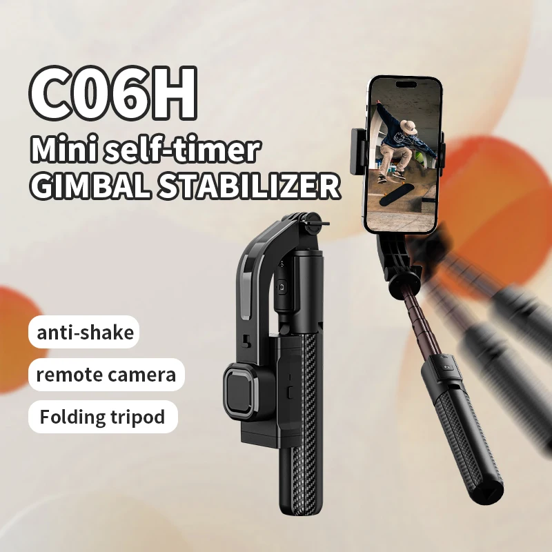 Bluetooth Handheld Gimbal Stabilizer Mobile Phone Selfie Stick Adjustable Tripod Smartphone Live phone stabilizer selfie stick,camera gimbal stabilizer