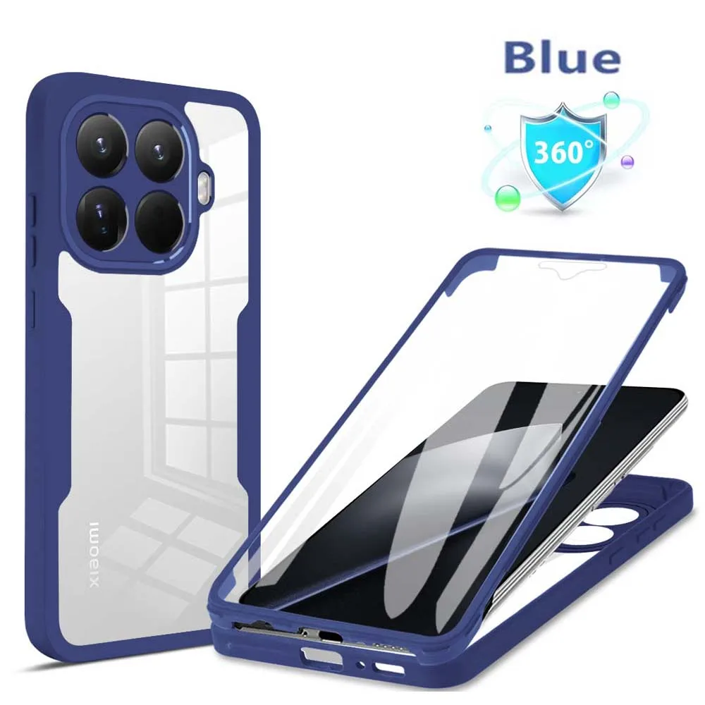 360 Double-Sided Shockproof Case with Built-in Screen Protector
