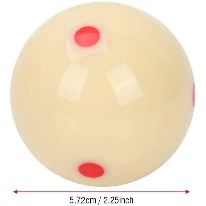 Billiard Mother Ball American Red Dot 1PCS Large 57.2mm Snooker Training Practice American Head Red/Blue For Billiard Ball Billiard Cue Ball