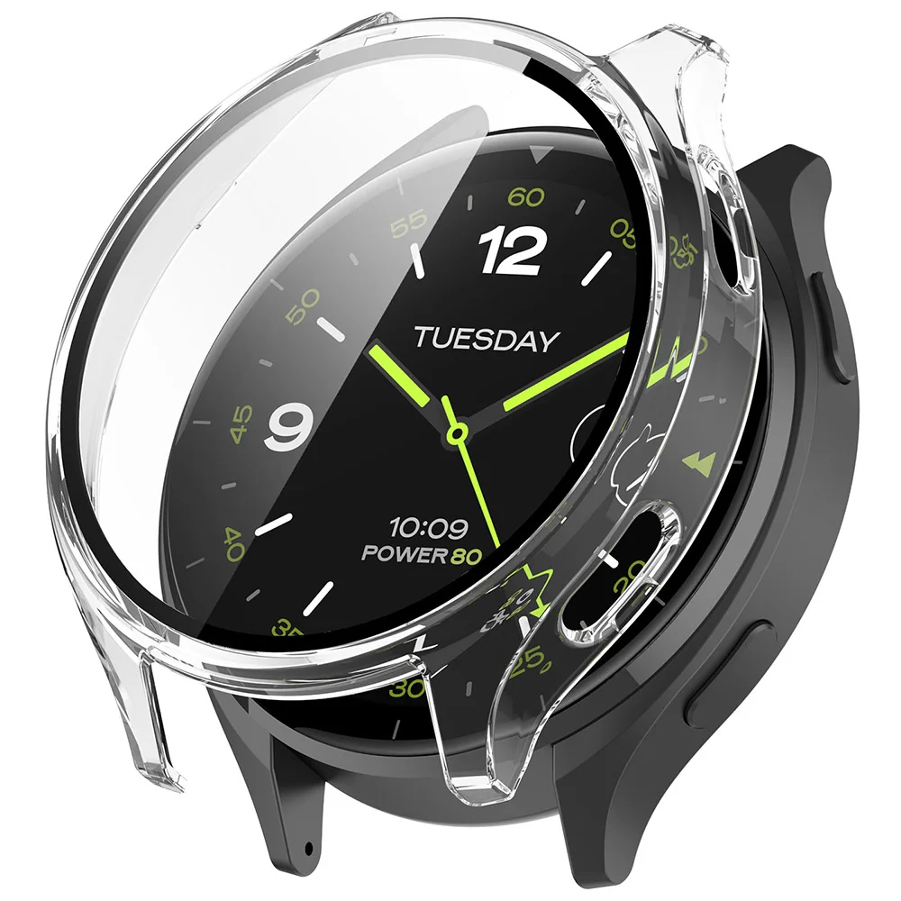 Enhanced Protective Watch Case with Tempered Glass Film - Premium Screen Cover