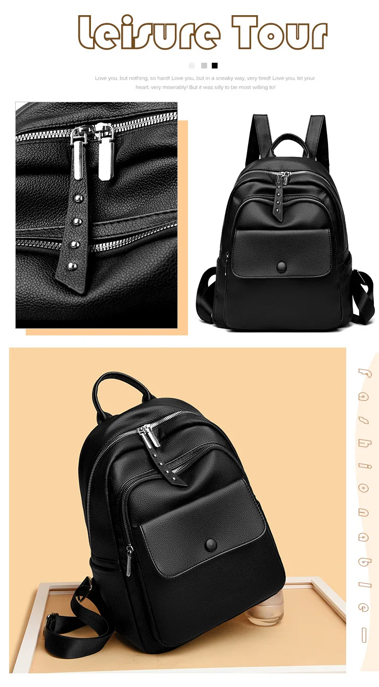 Tagesrucksack für Damen, Laptop-Rucksäcke, Schultasche mit mehreren Taschen für Mädchen im Teenageralter, großer Outdoor-Reiserucksack – Detail 6