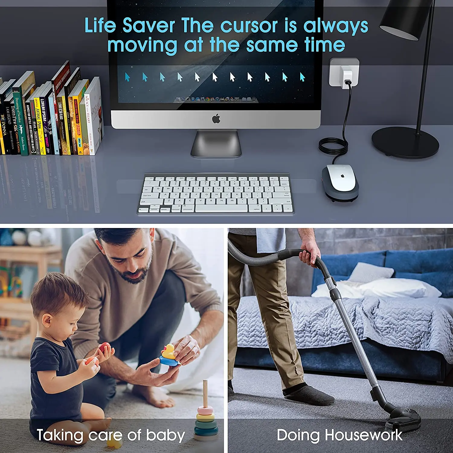 Simulate Mouse Movement Mouse Mover Prevent Computer Inactive/Lock Computer Mechanical Automatic Mouse Jiggler