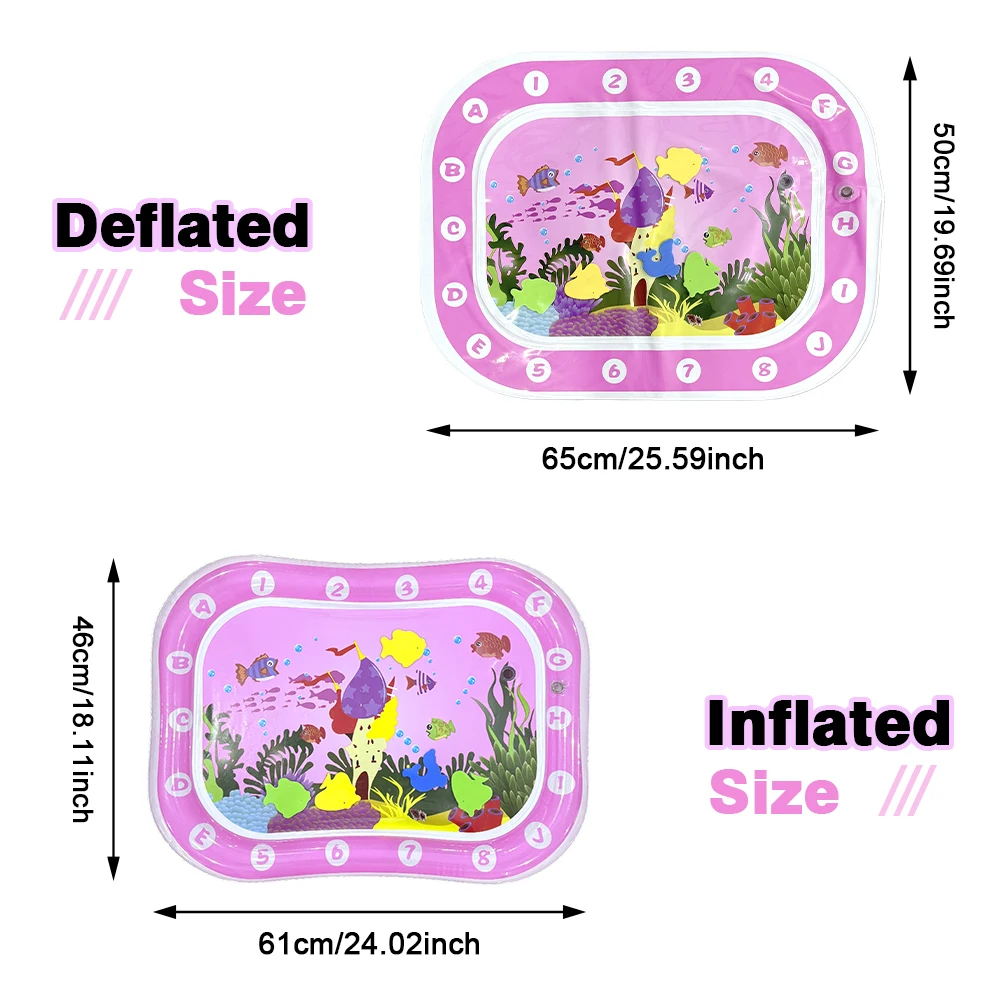  물놀이 매트 풍선 쿠션 PVC  배 타임  물 패드 어린이 조기 교육 발달 활동 장난감
