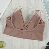 Ensemble de Soutien-Gorge et Culotte pour Femme, Sous-Vêtements Sexy, String, Bralette Sans Couture, Lingerie Féminine Douce et Précieuse, Haut Court, 2 Pièces 6