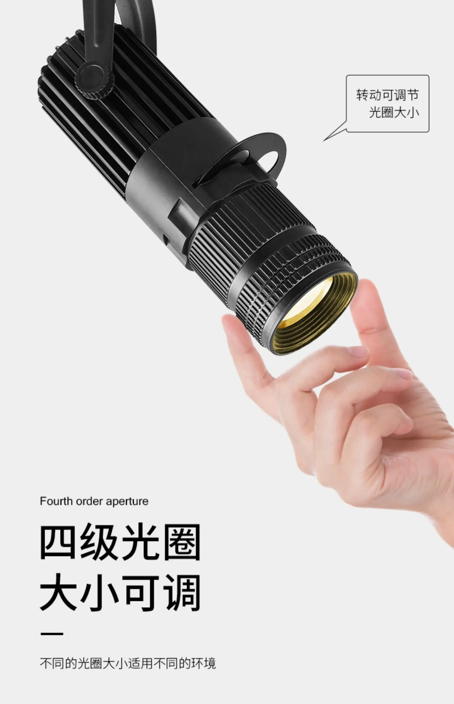 Description Picture 5 of item10pcs/lot 7w 12w 15w 20w LED Cob Spotlights Dimmable LED Track Light Lamp KTV Bar Restaurant Cafe Museum Zoom Light