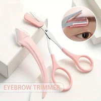 Professional Eyebrow Scissors Eyebrow Trimmer Eyebrow Face Shaver, Women with Comb Eyebrow Trimmer Scraper Accessories 2